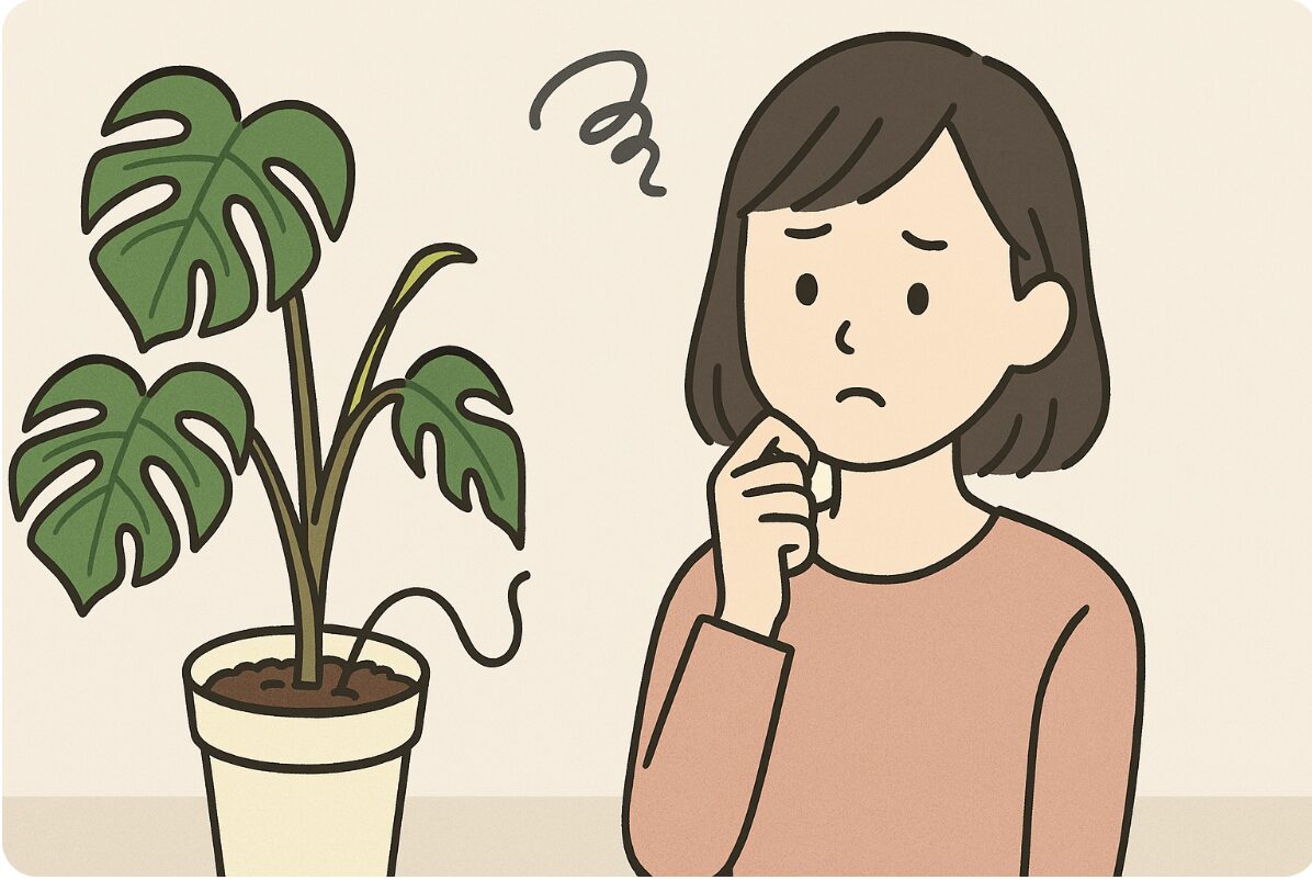 ひょろひょろした新芽の原因とは