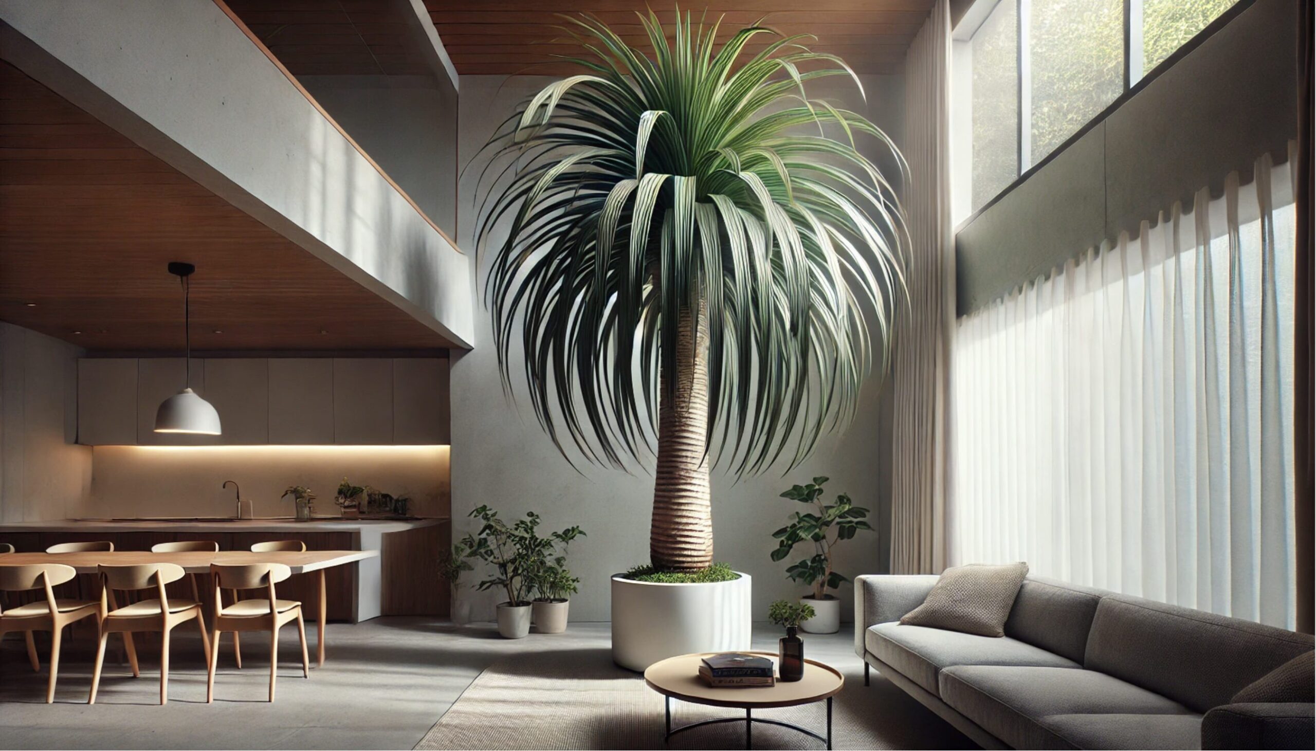 観葉植物ポニーテールが伸びすぎた原因と対策