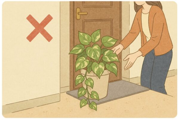 ポトスを玄関に置くと風水的に運気はどう変わる？ベストな設置位置は