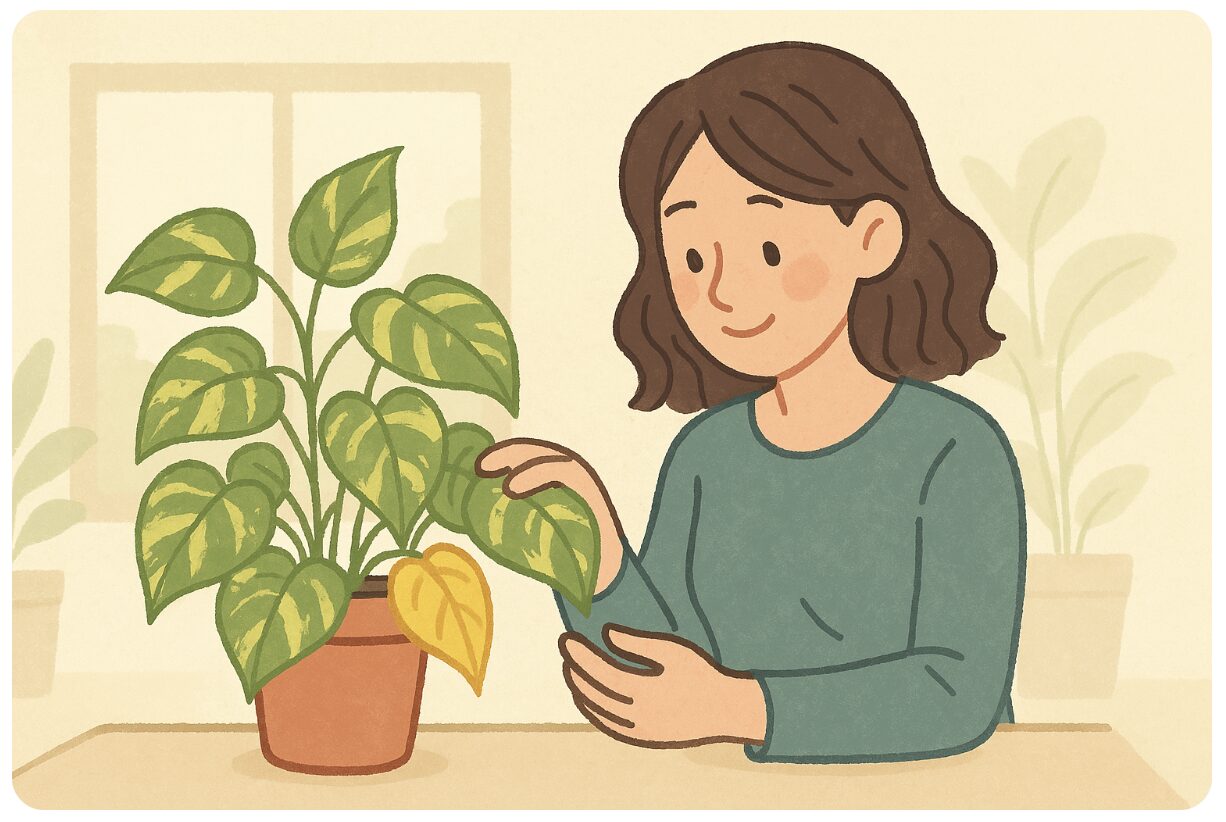 黄色い葉を切るタイミングと注意点