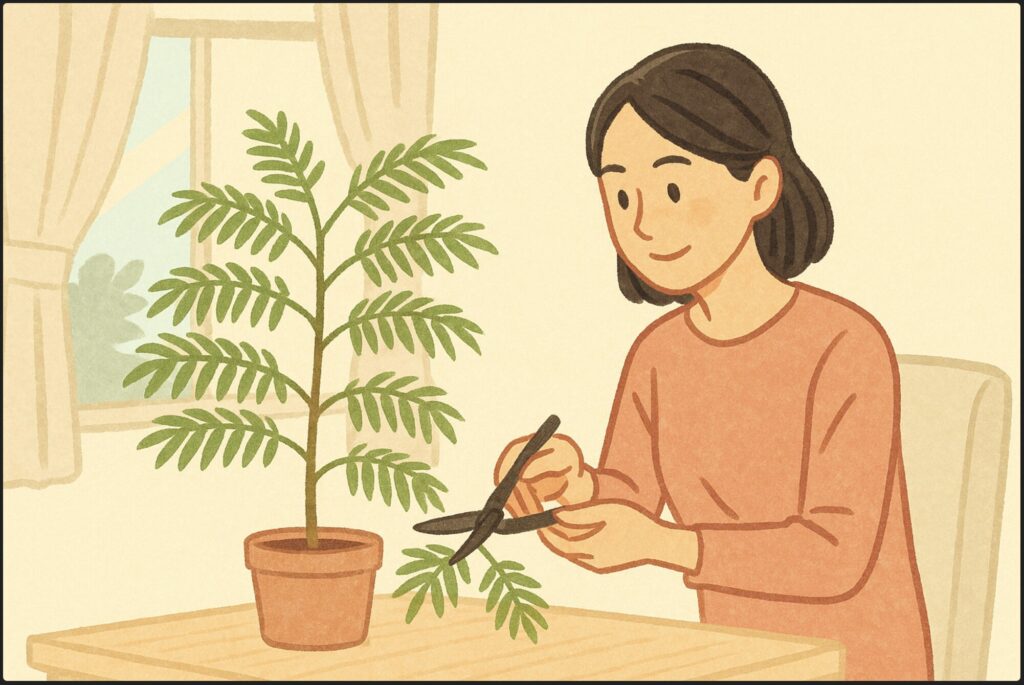 ひょろひょろにしないための剪定方法