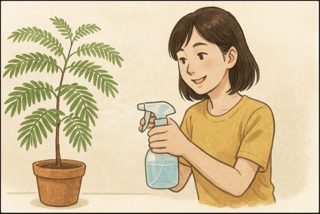 エバーフレッシュに霧吹きをしたらどうなる？