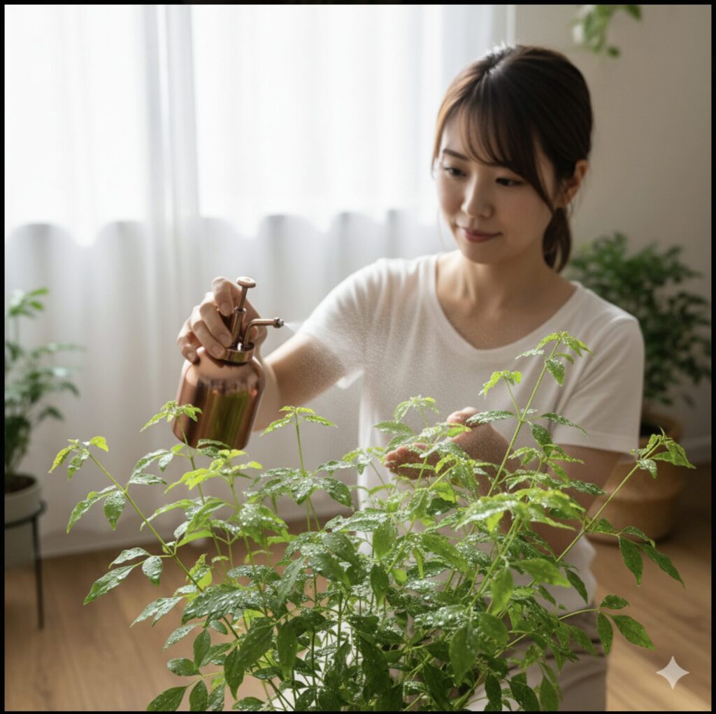 エバーフレッシュに霧吹きをしたらどうなる？