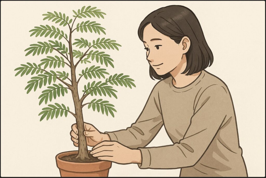 エバーフレッシュの幹を太くするには？