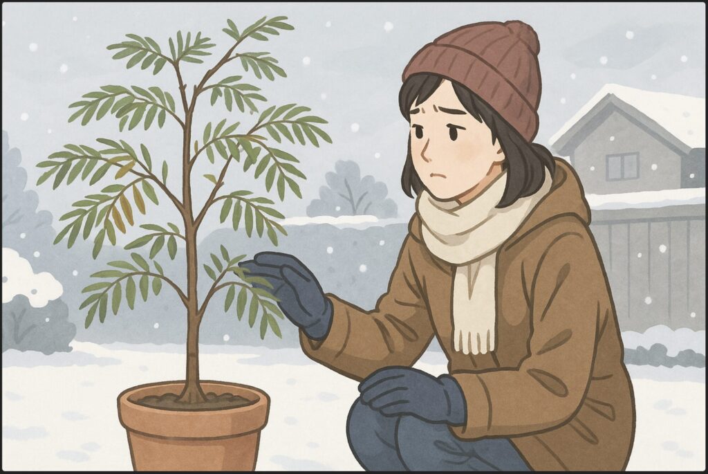 エバーフレッシュは冬は屋外で大丈夫ですか？