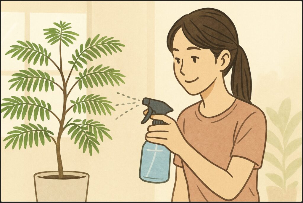 エバーフレッシュに霧吹きは効果的？