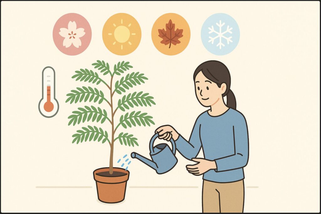 季節ごとの正しい水やりの頻度