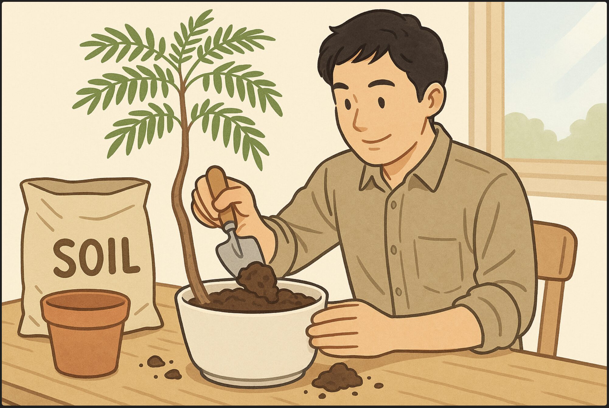 エバーフレッシュの土配合！失敗しない育て方と植え替えのコツ