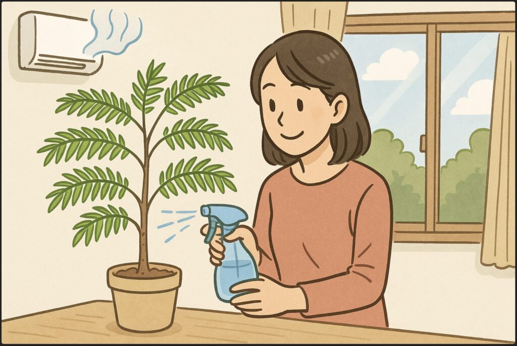 乾燥を防ぐための湿度の管理