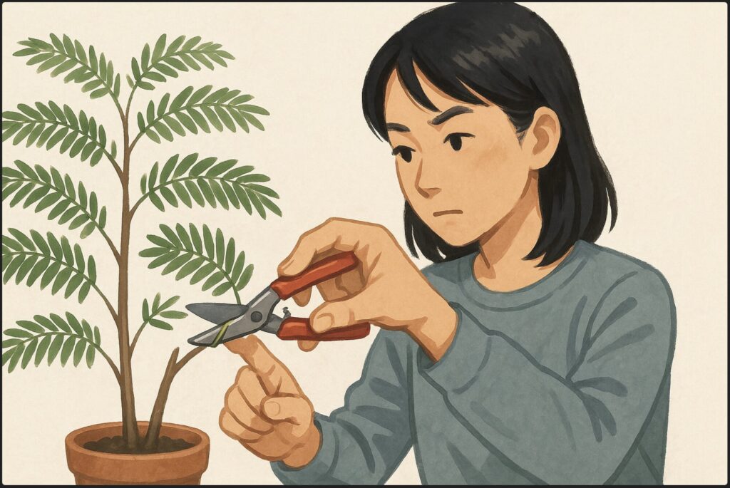 剪定するときはどこを切ればいいですか？