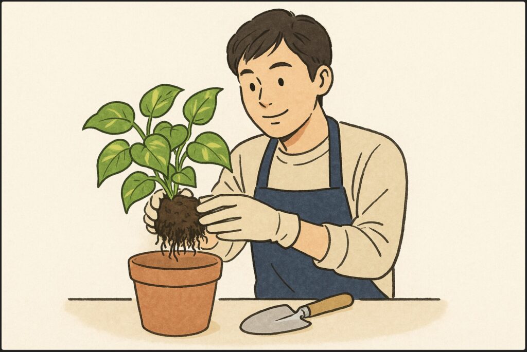 同じ鉢への植え替えは可能？