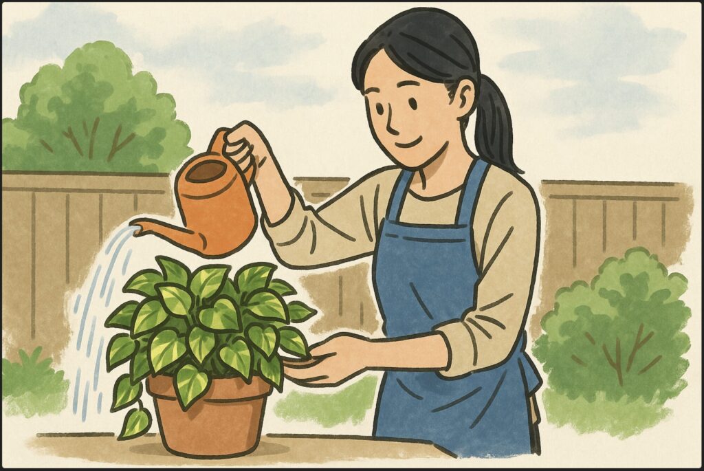 寄せ植えの屋外での管理方法