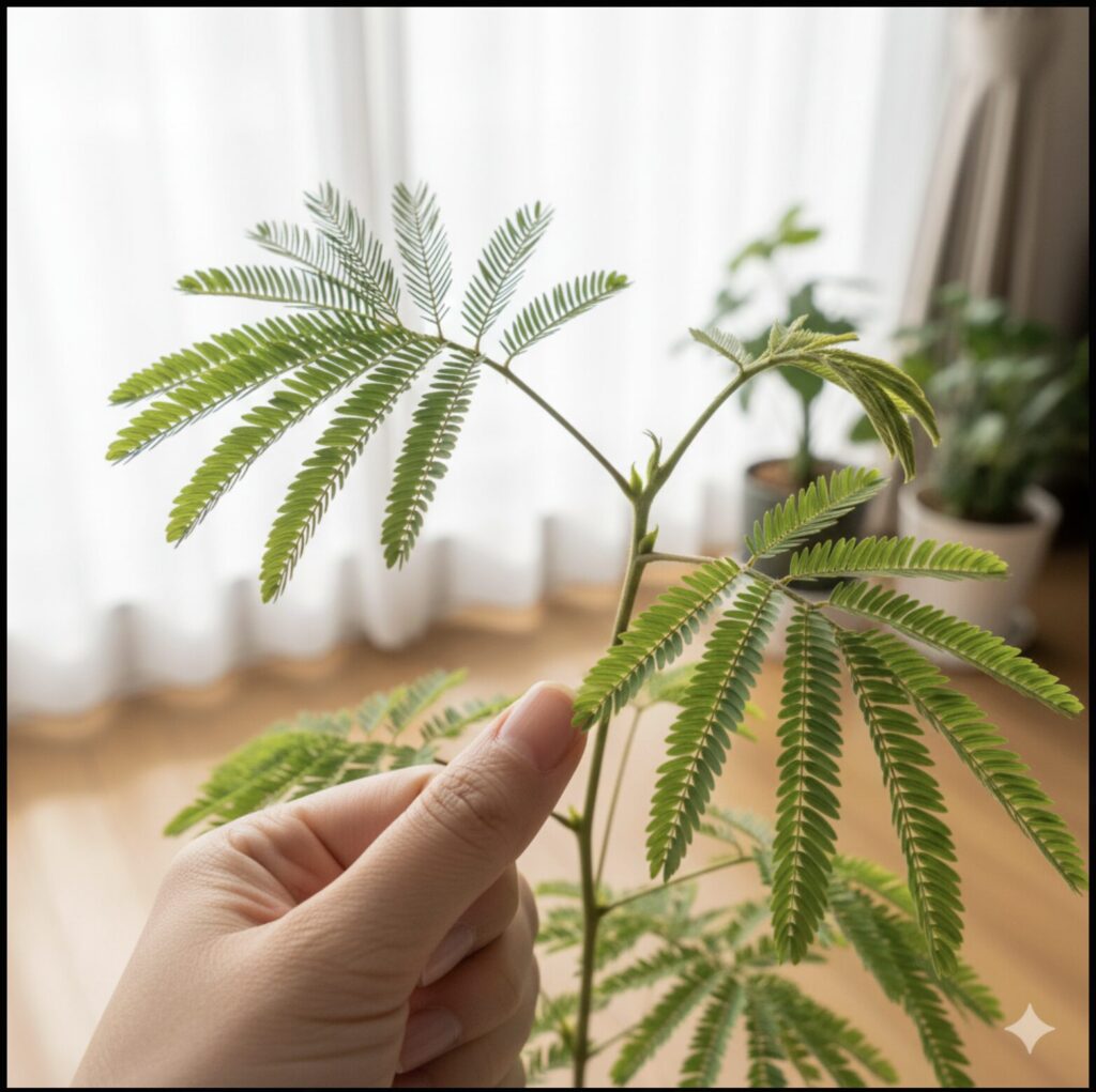 昼間も閉じない葉がある時の注意点