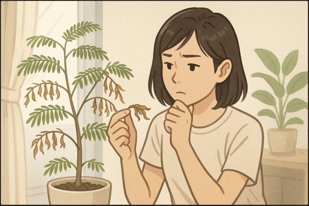 葉がチリチリになった時の注意点