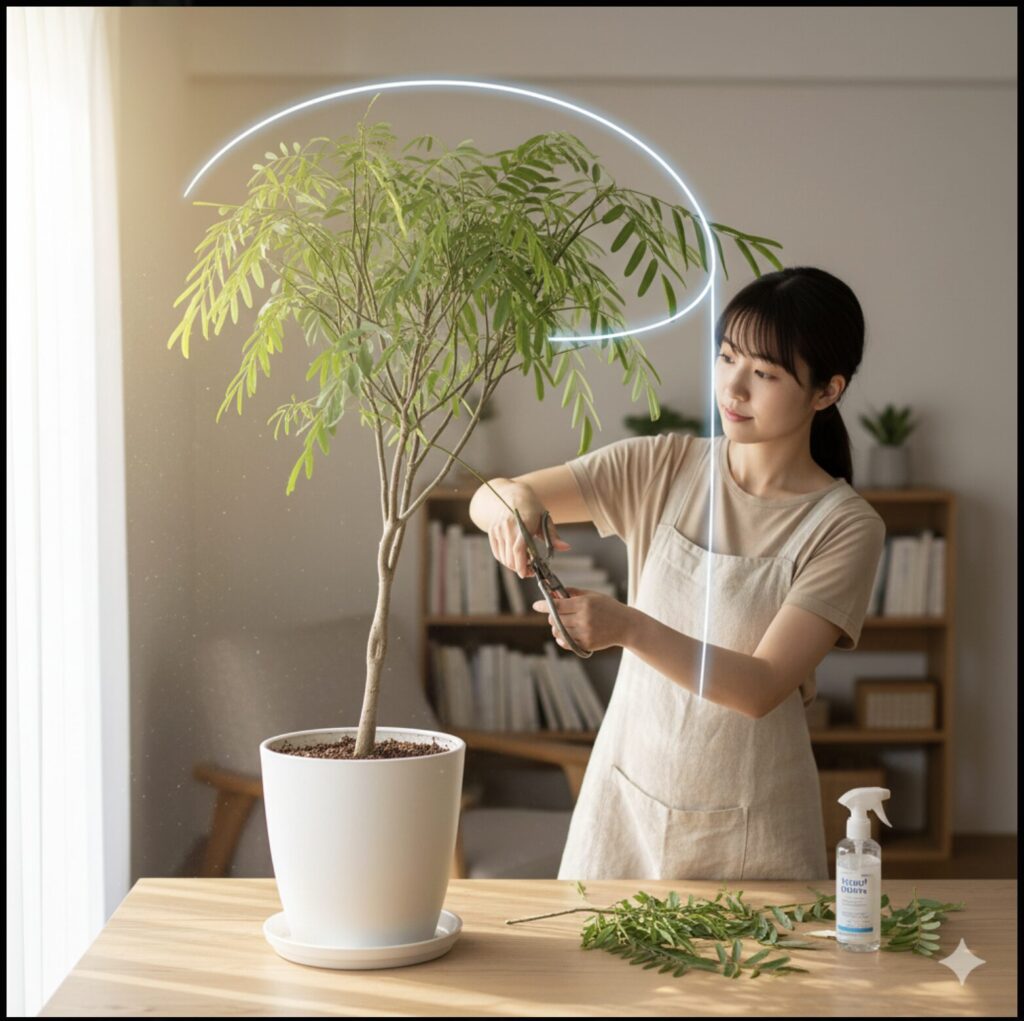 葉が乱れるなら剪定で樹形をリセット