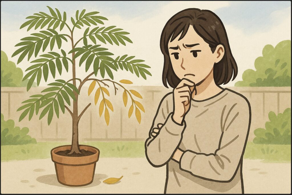 葉が落ちる原因とすぐできる対処法