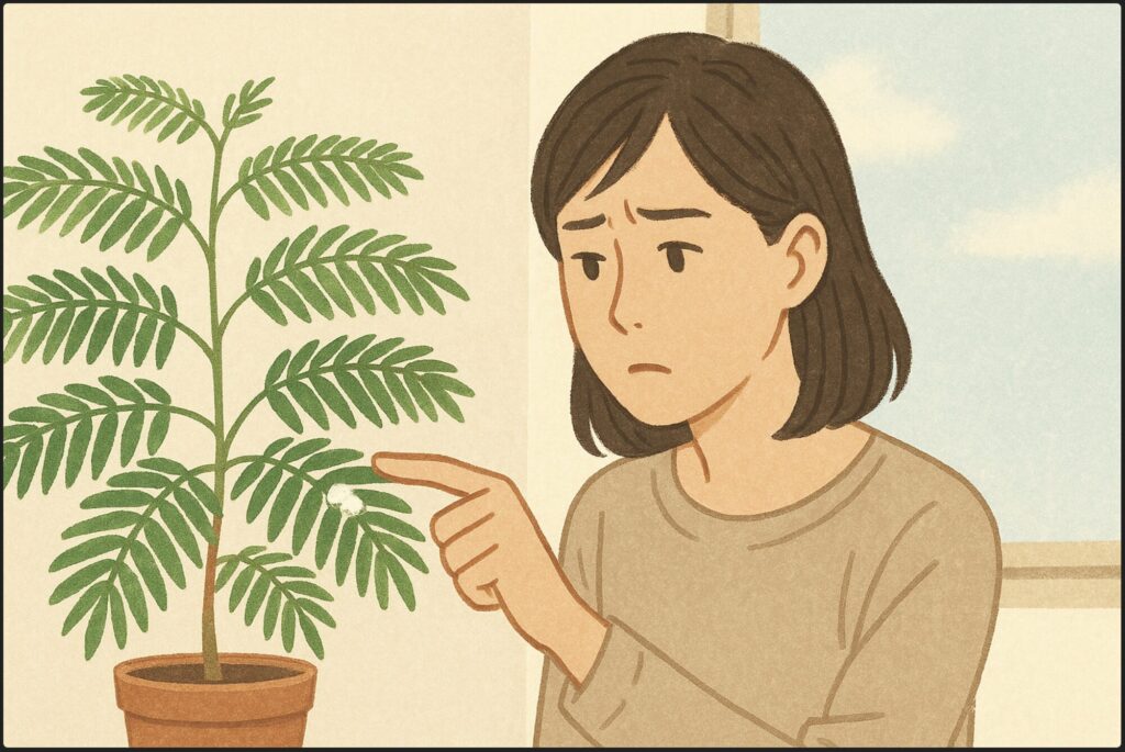 葉につく白い綿の正体とは？