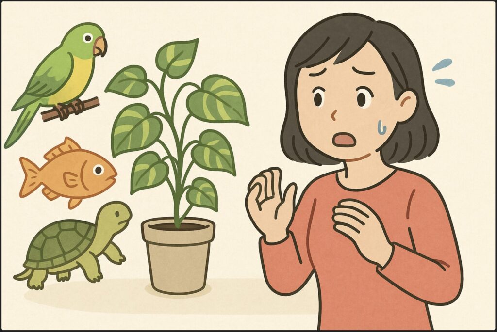 鳥や魚、爬虫類への毒性について
