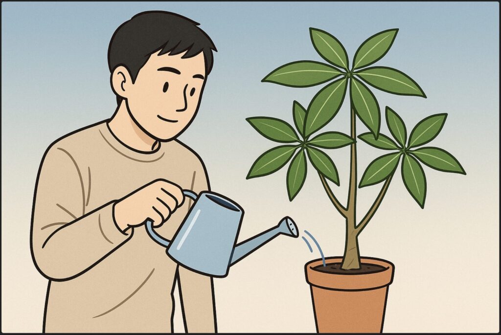 「パキラはどのくらいの気温で屋外で育てますか？」の「屋外への『慣らし』期間が重要」