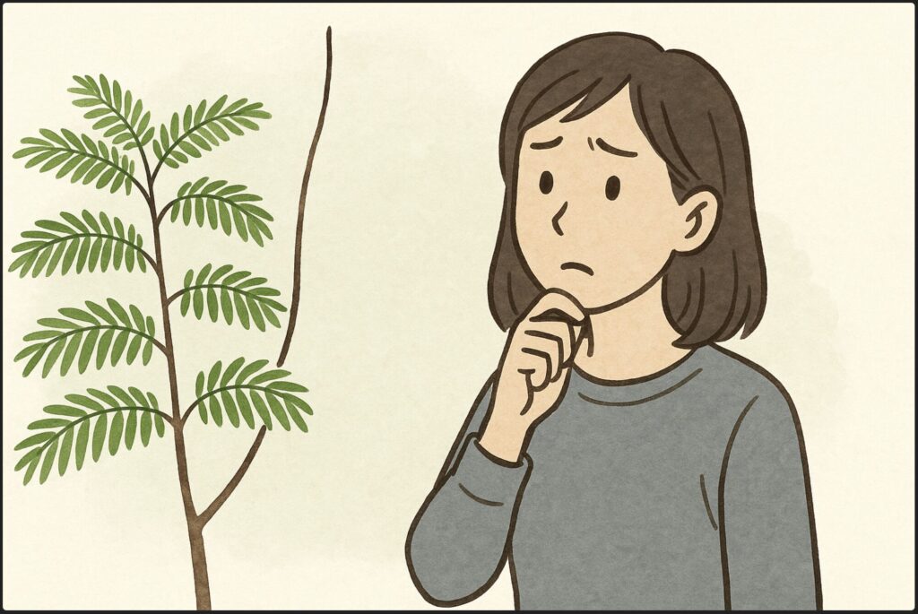 ひょろひょろに育ってしまう原因