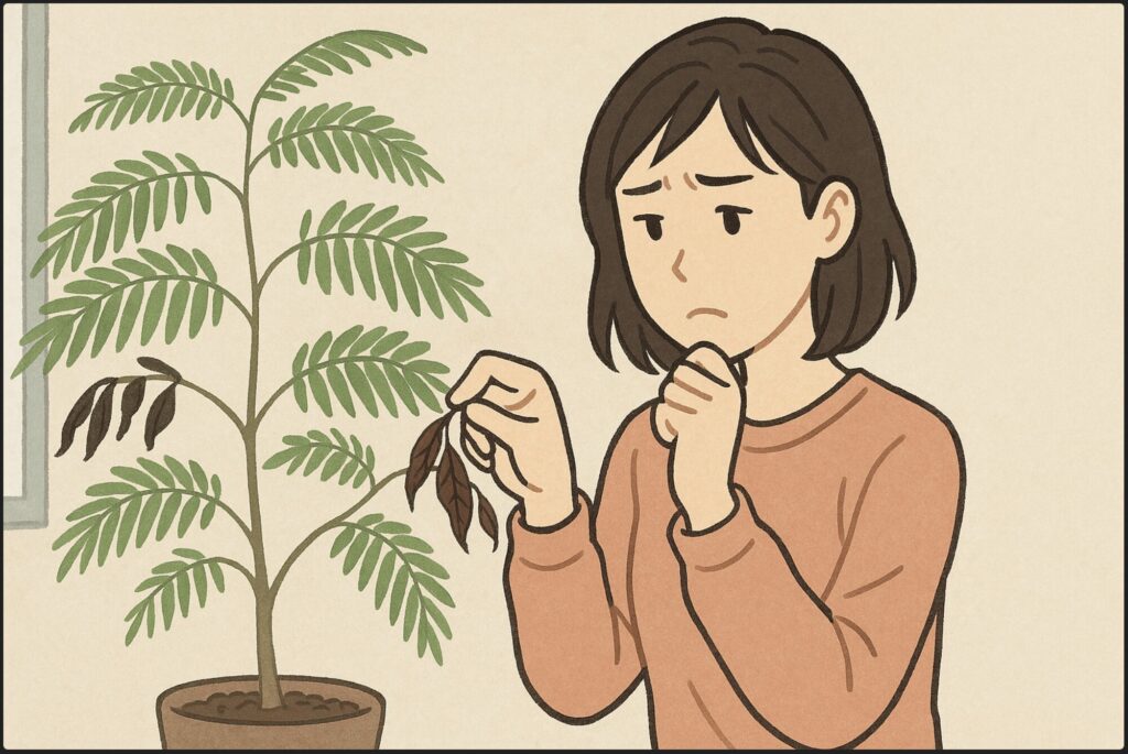エバーフレッシュがすぐに枯れる原因は何ですか？