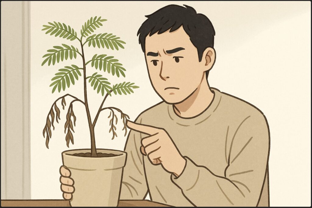 エバーフレッシュが枯れた時に復活は可能？原因と診断法