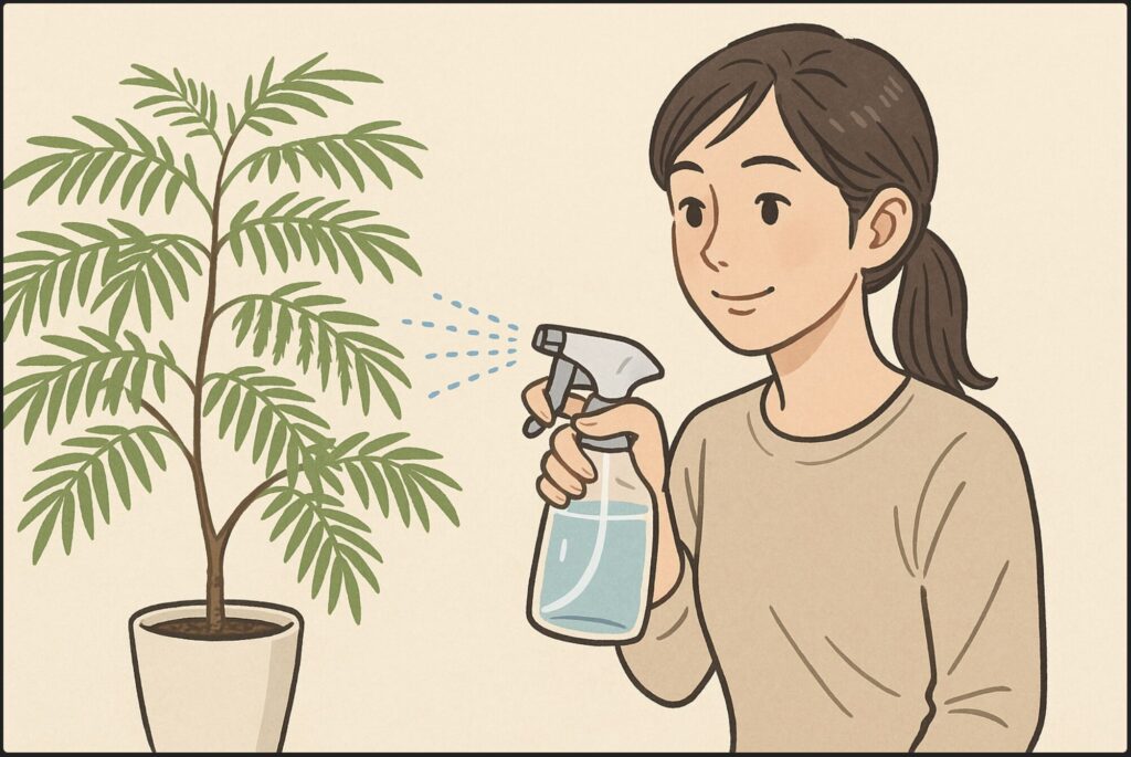 エバーフレッシュに霧吹きをしたらどうなる？