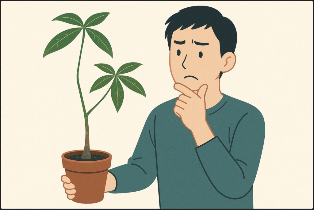 パキラがひょろひょろになるのはなぜ？