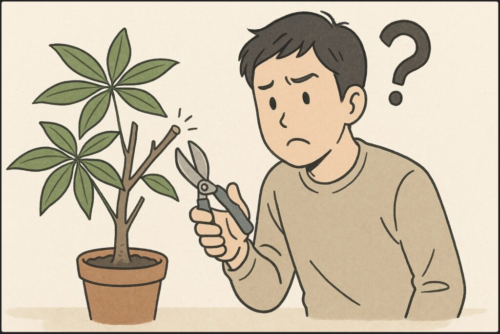 パキラの剪定で失敗する主な原因