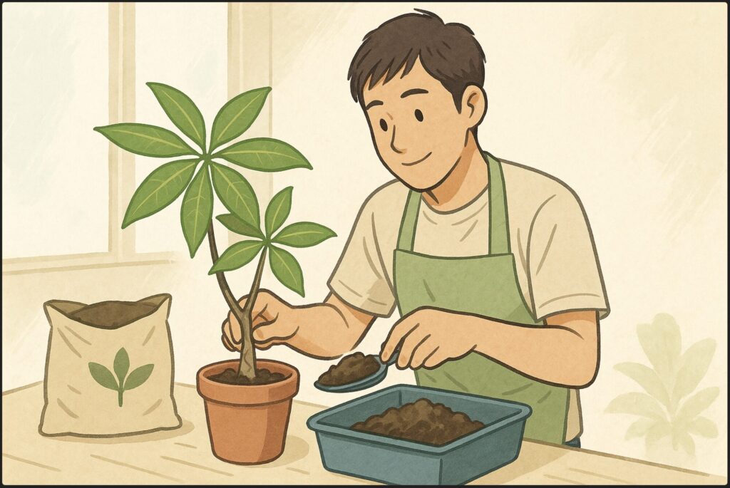 パキラの土配合ガイド！根腐れや害虫を防ぐ最適な作り方とは？