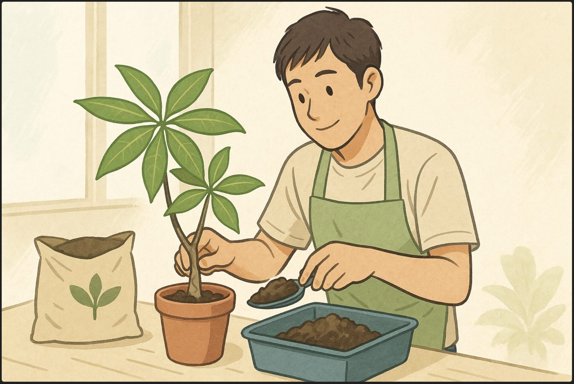 パキラの土配合ガイド！根腐れや害虫を防ぐ最適な作り方とは？
