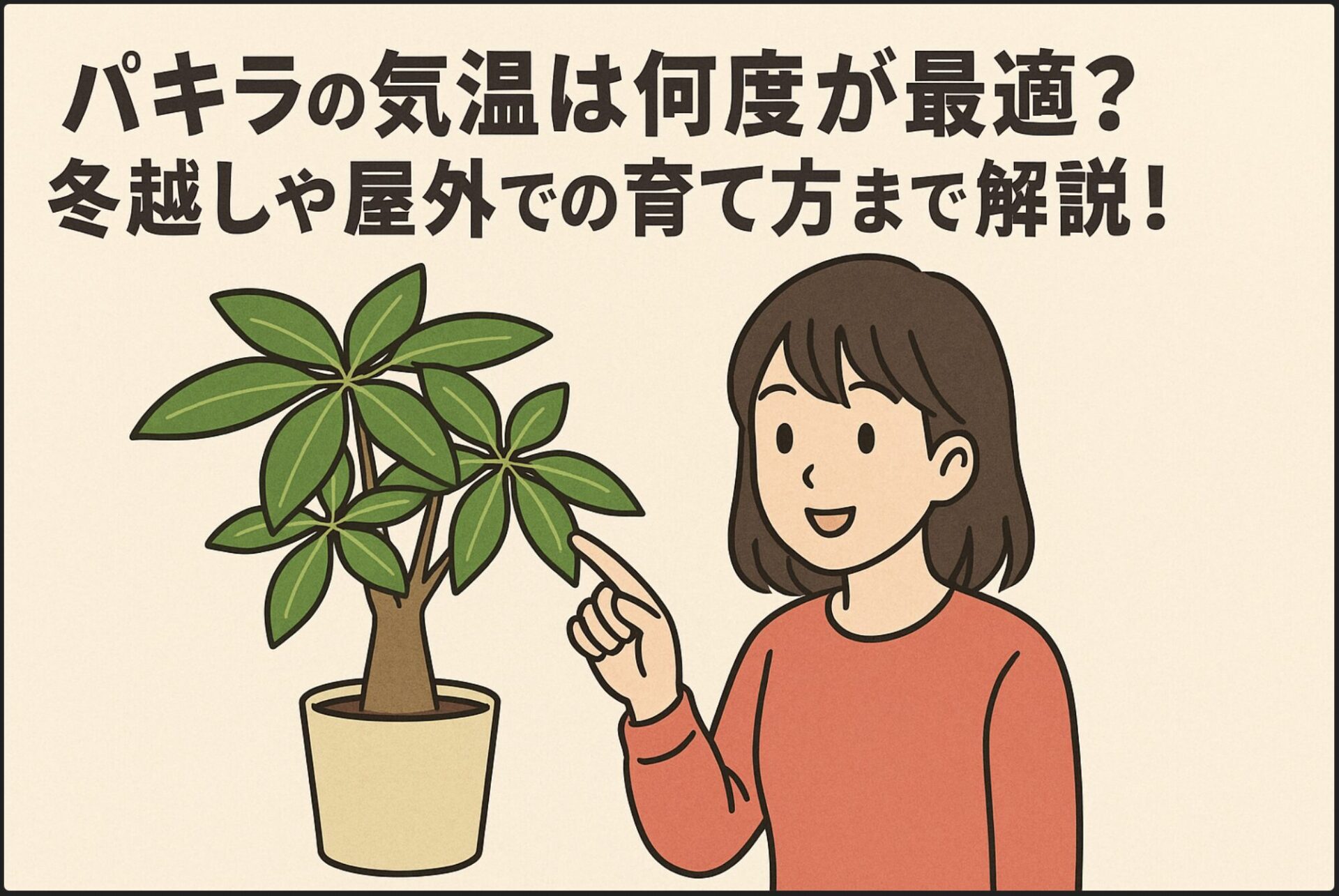 パキラの気温は何度が最適？冬越しや屋外での育て方まで解説！