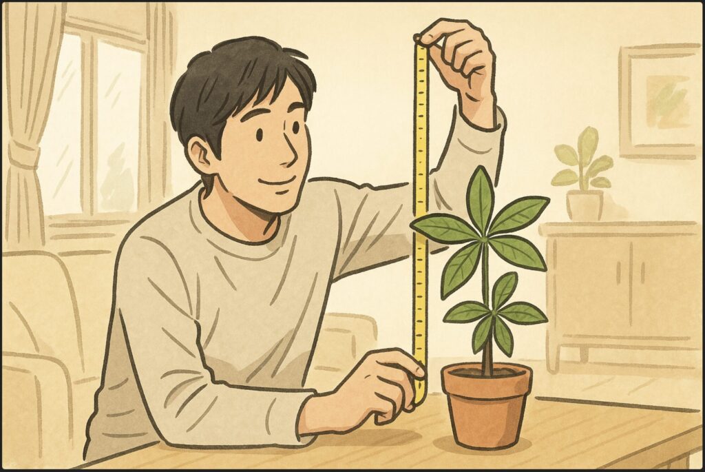パキラは一年でどのくらい大きくなりますか？