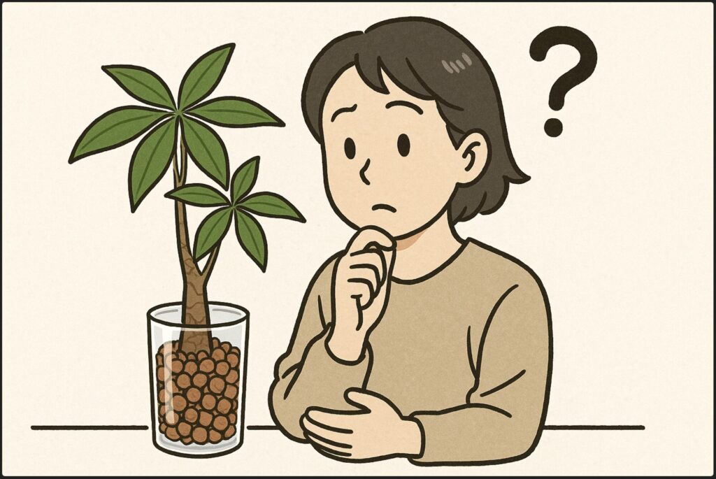 パキラは土じゃないと育たないのか？