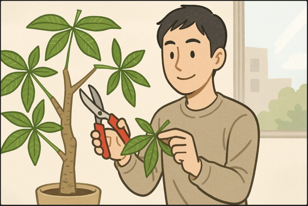 パキラを大きくしたくない時の剪定テクニック