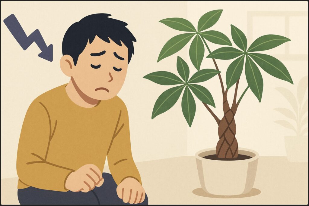 パキラを枯らすと運気は下がりますか？