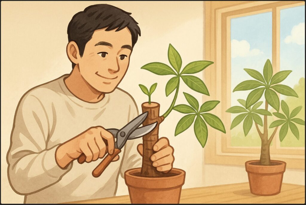 パキラを胴切りするコツって？失敗しない時期と再生方法を解説！