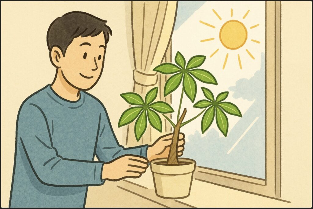 健康な成長を促すパキラの置き場所