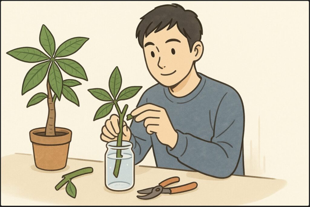 切った枝は挿し木で再利用できる
