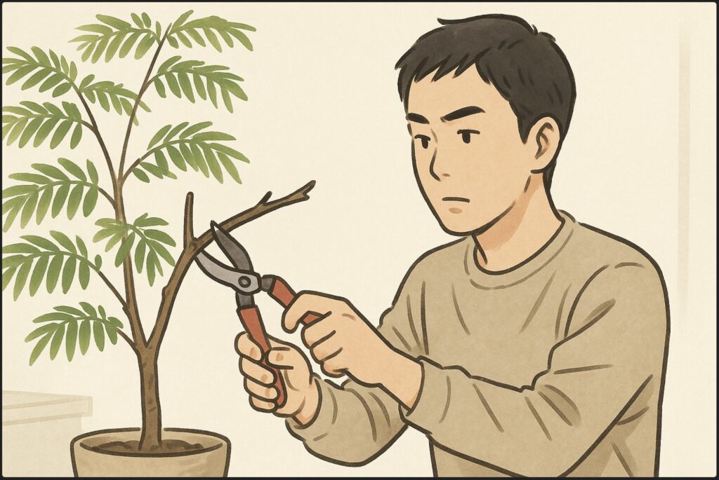 思い切って幹を切るのも一つの手