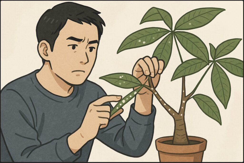 枝に広がる白い斑点を見逃さないで