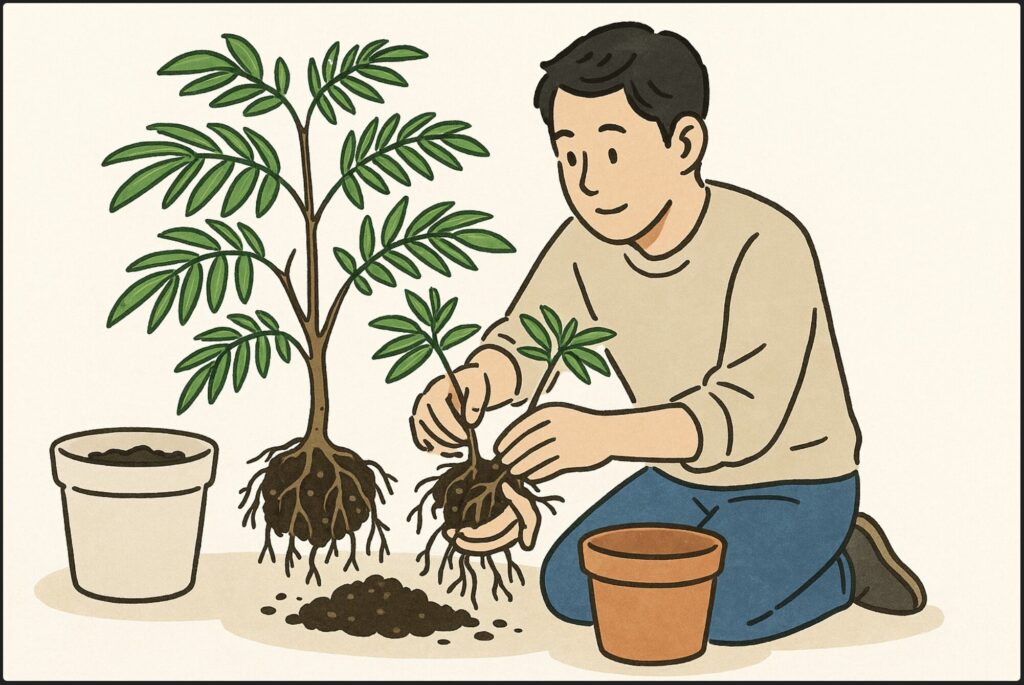 株分けで増やすタイミングと手順
