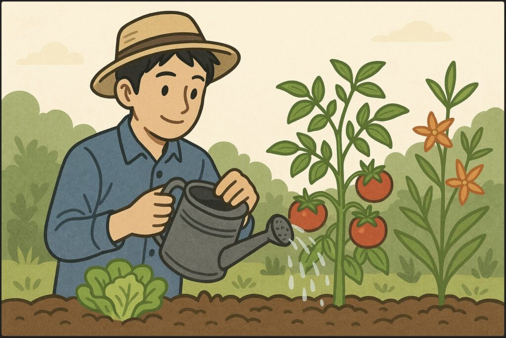 植え替え後の正しい水やりの頻度