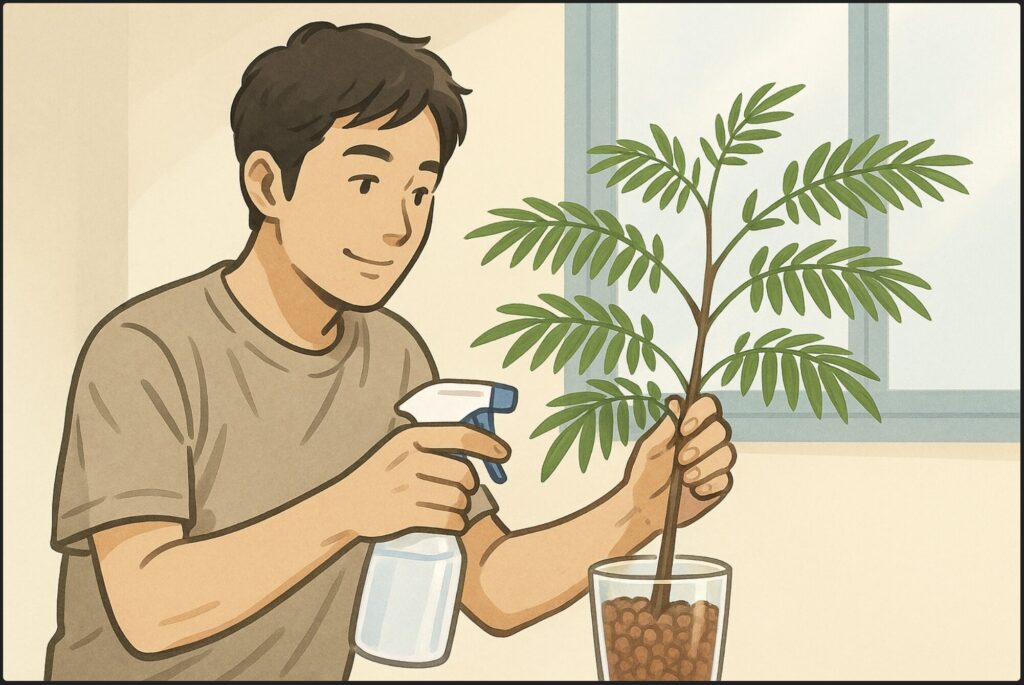細い幹を太くする方法