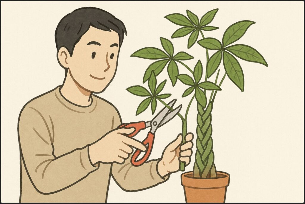 編み込みパキラの切り戻し方法は？