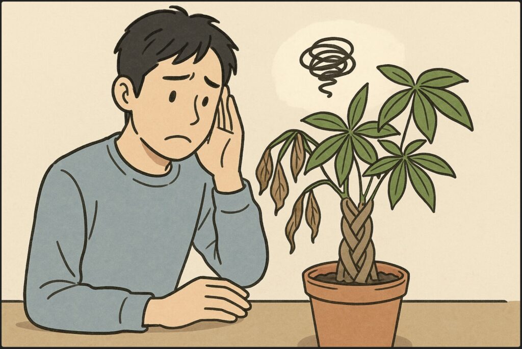 編み込みパキラは枯れやすい？主な原因