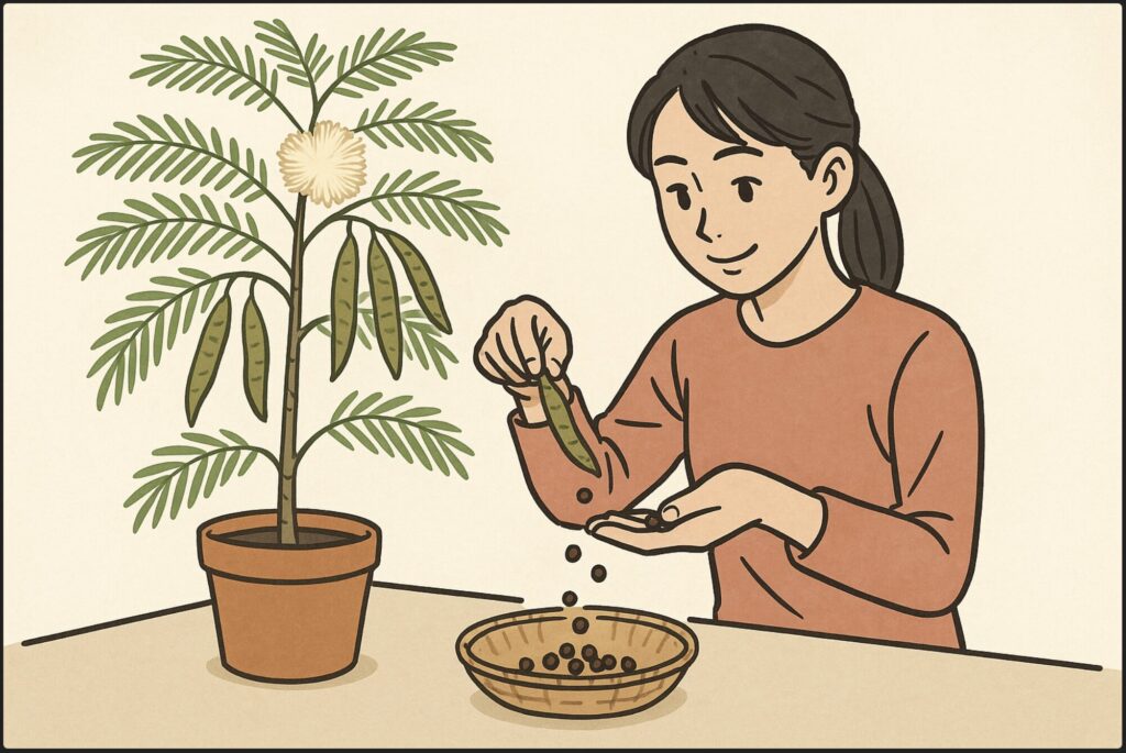 花が咲いた後の手入れと種の収穫