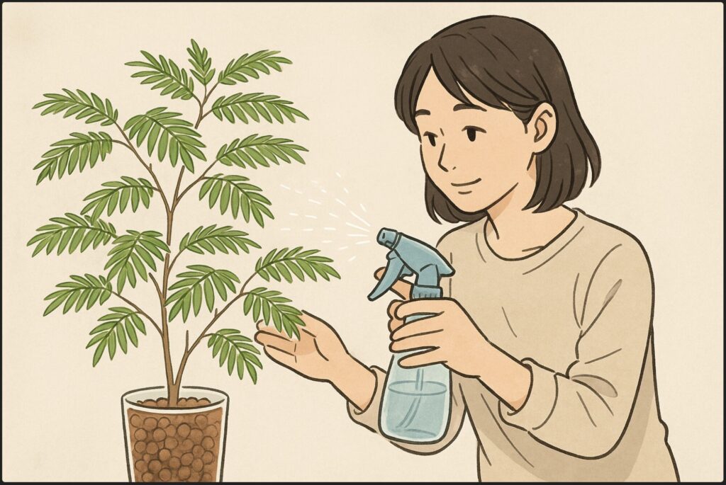 葉水の正しいやり方と頻度