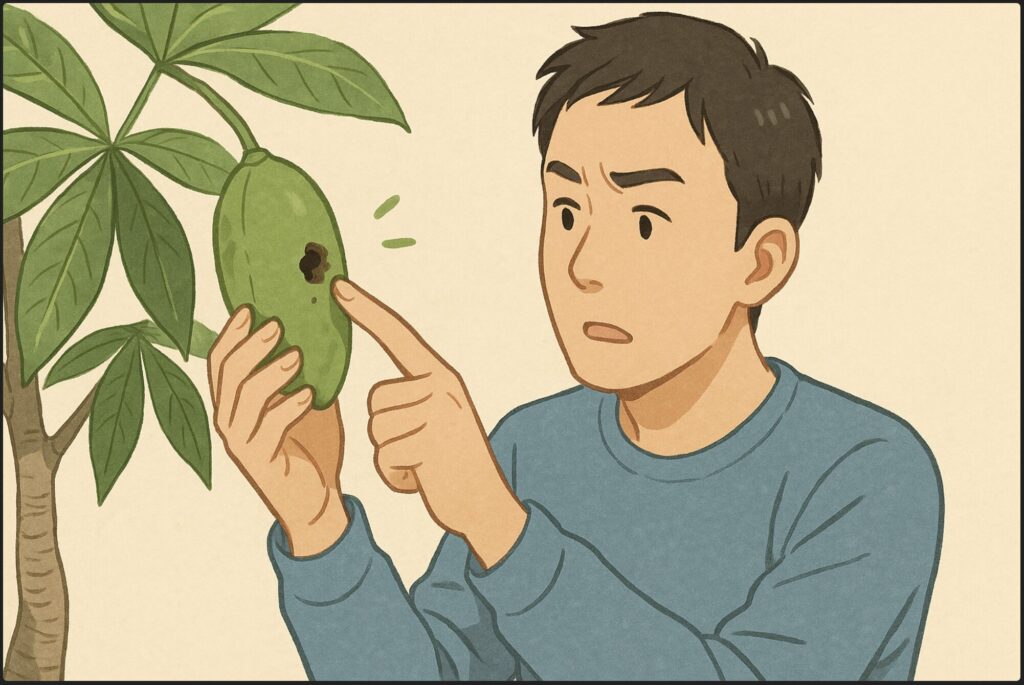 虫食いの実を避けるためのポイント