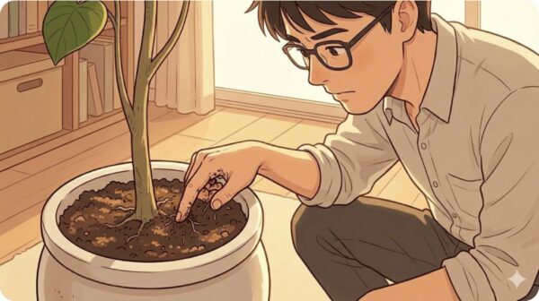 根詰まりや根腐れのサインを確認